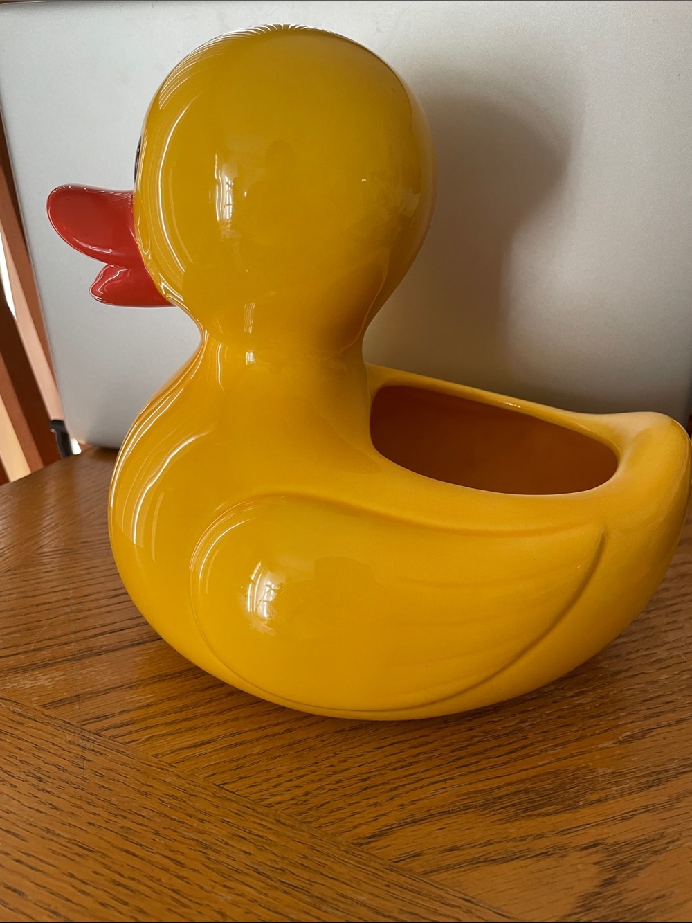 Teleflora Yellow Rubber Duck Ceramic Planter Vase Flower Pot Nursery Decor NEW - Picture 3 of 8